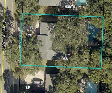 64 Linwood Road Northwest Fort Walton Beach, FL 32547 - Photo 40 of 40 64 Linwood Rd NW Aerial with dimensions