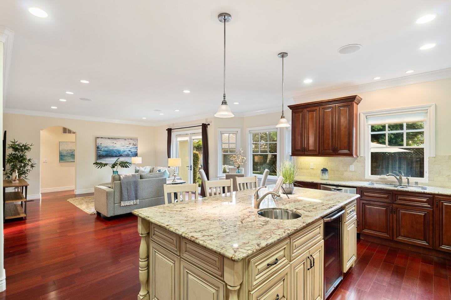 1665 Collingwood Avenue San Jose, CA 95125 - Photo 15 of 41 a kitchen with stainless steel appliances granite countertop a sink stove and wooden floor