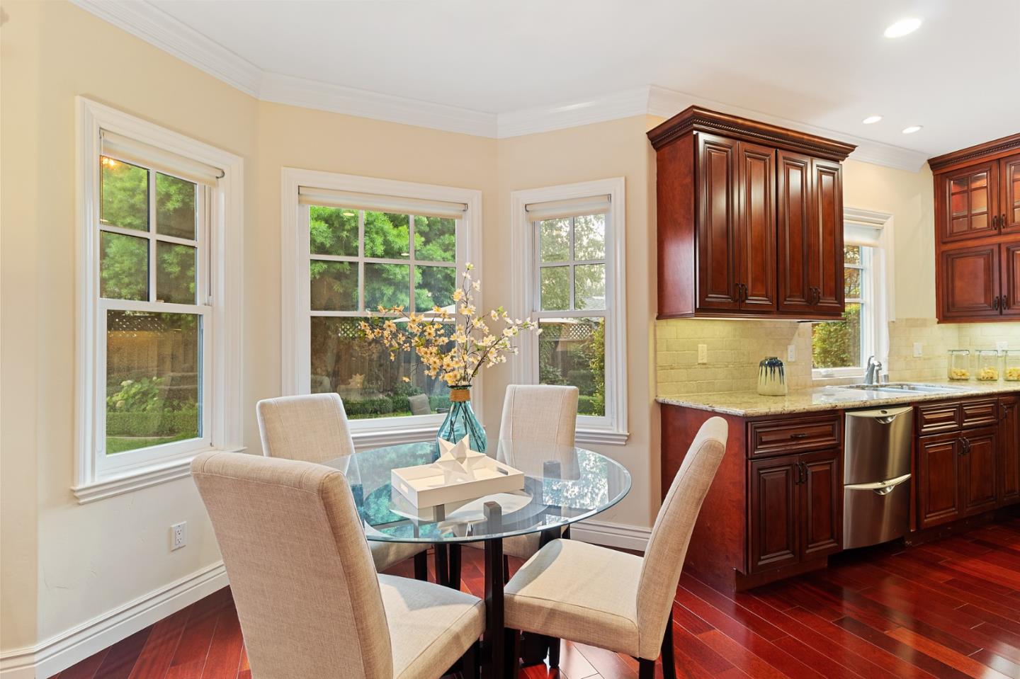 1665 Collingwood Avenue San Jose, CA 95125 - Photo 17 of 41 a view of a dining room with furniture window and wooden floor