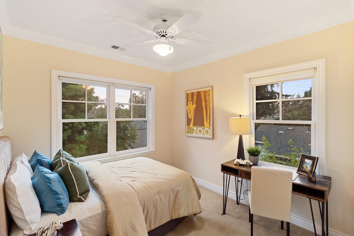 1665 Collingwood Avenue San Jose, CA 95125 - Photo 29 of 41 a bedroom with a bed window and a table