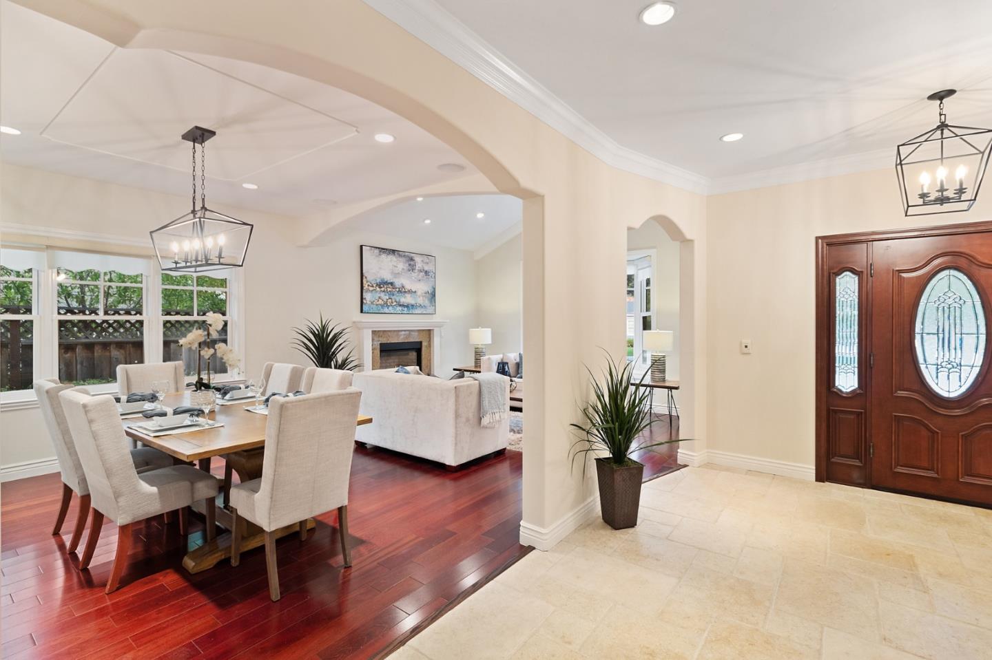 1665 Collingwood Avenue San Jose, CA 95125 - Photo 6 of 41 a view of a livingroom with furniture wooden floor and a chandelier