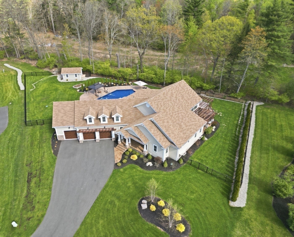 8 Fitch Farm Road Southampton, MA 01073 - Photo 7 of 42 an aerial view of a house with a big yard