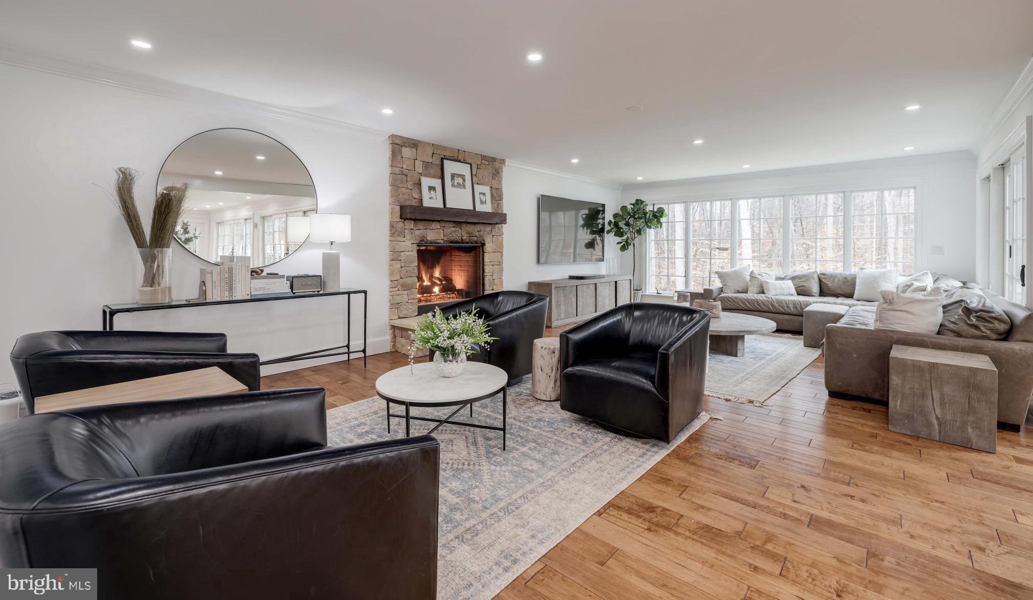 8701 Belmart Road Potomac, MD 20854 - Photo 13 of 39 Family Room with Gas Fireplace