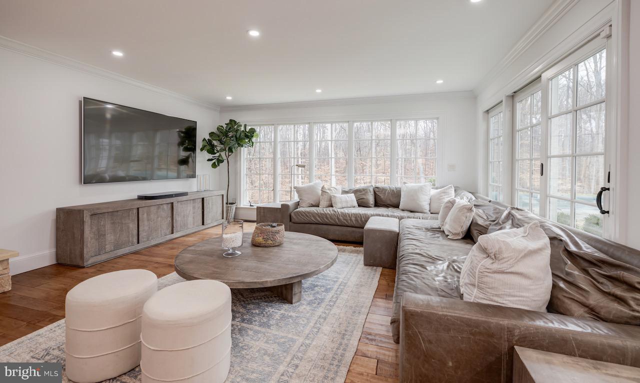 8701 Belmart Road Potomac, MD 20854 - Photo 14 of 39 Family Room with Gorgeous Backyard Views