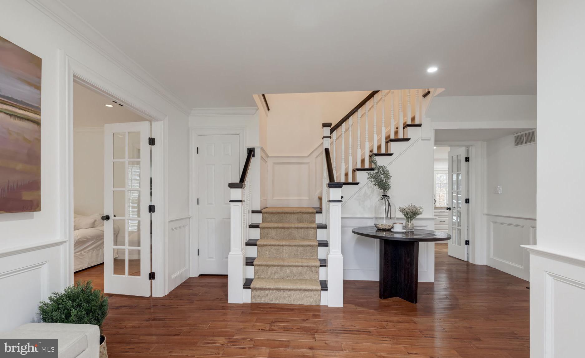 8701 Belmart Road Potomac, MD 20854 - Photo 3 of 39 Main Foyer with Custom Trimwork
