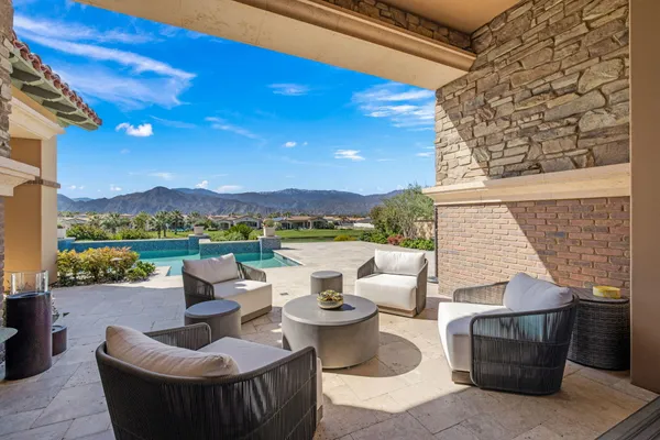 a view of a house with a patio