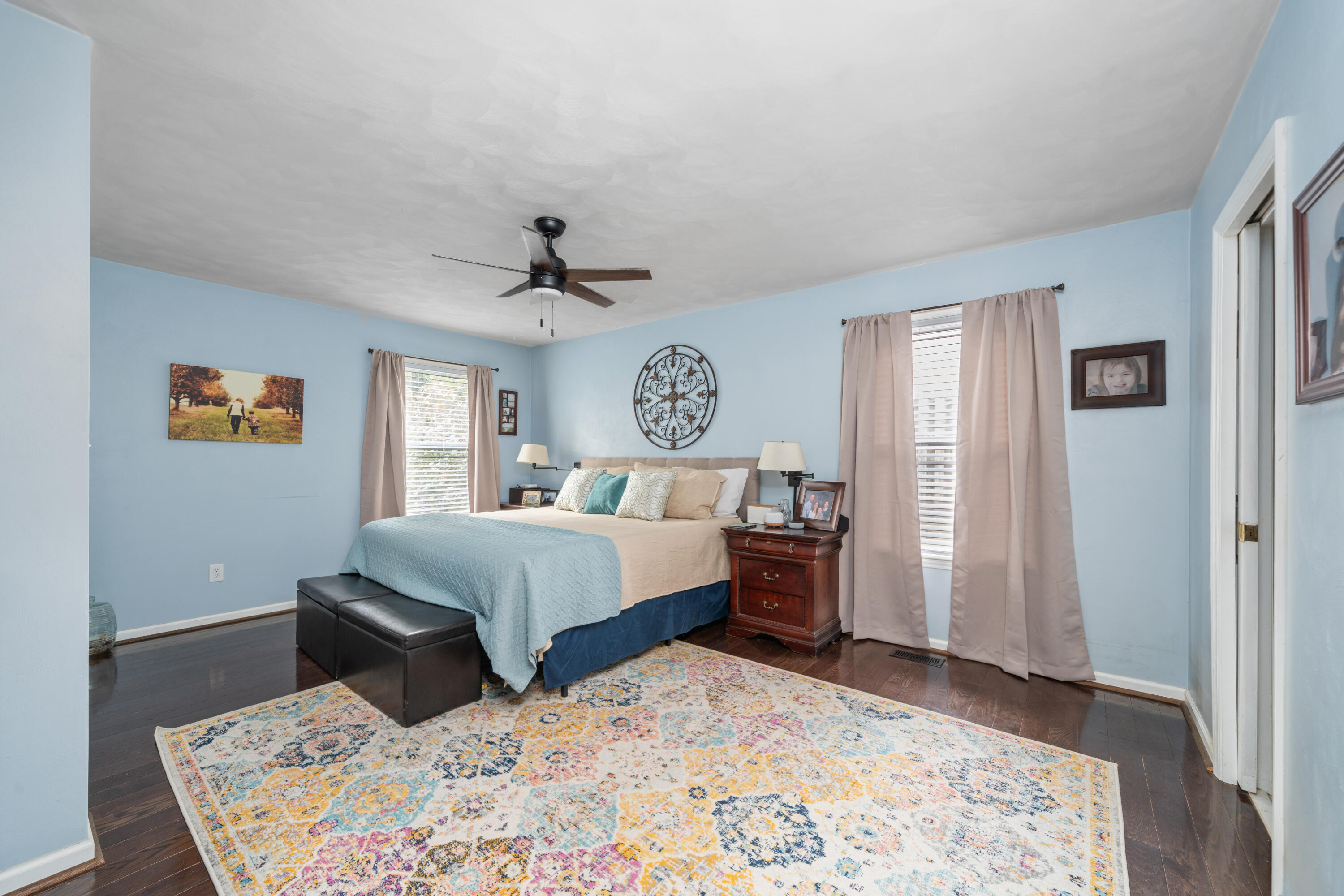 191 Pin Oak Drive Blue Ridge, VA 24064 - Photo 12 of 26 a bedroom with a large bed and a dresser