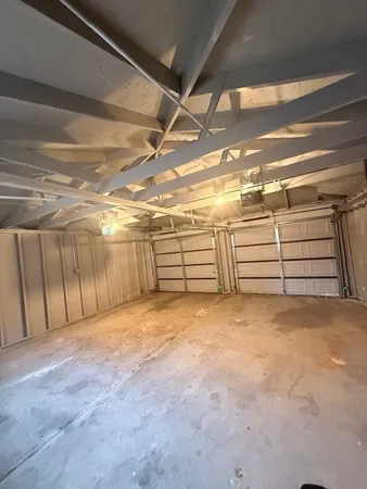 a view of a garage