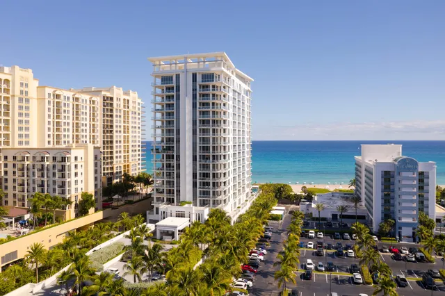 a view of a city with tall buildings