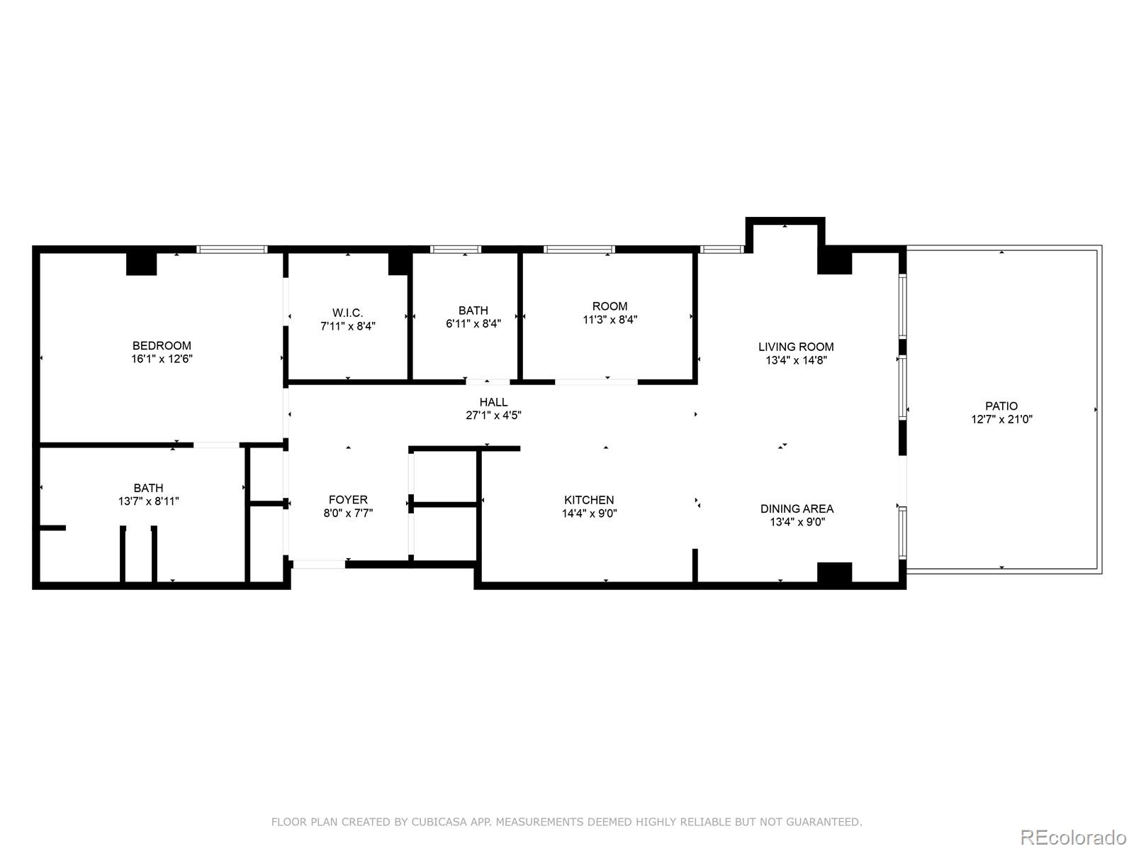 1630 North Clarkson Street, Unit 110 Denver, CO 80218 - Photo 36 of 36 a picture of a floor plan