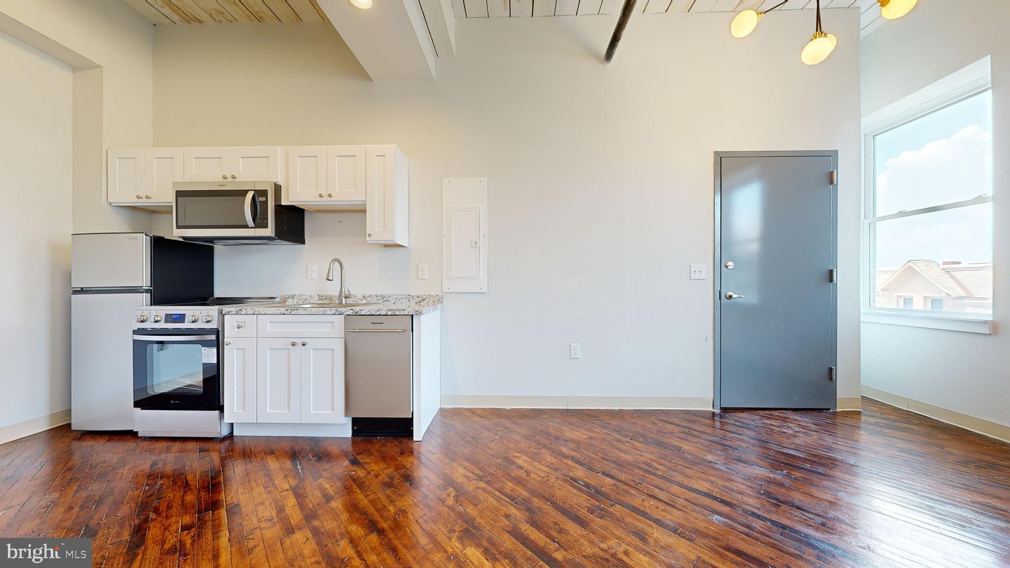 100 South 4th Street, Unit 301 Reading, PA 19602 - Photo 8 of 21 a kitchen with a stove and a microwave