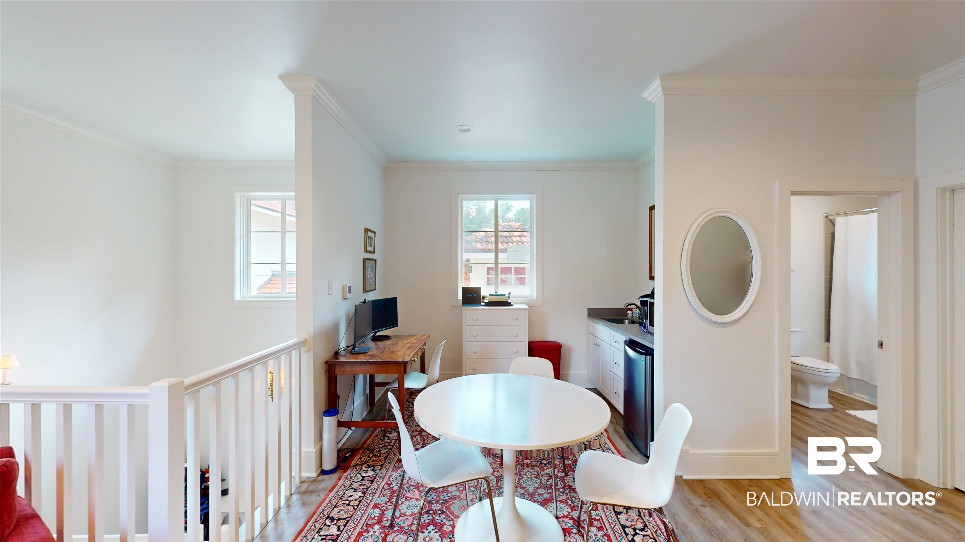 211 Lanier Avenue Mobile, AL 36607 - Photo 69 of 73 Dining space with light wood-style floors and crown molding
