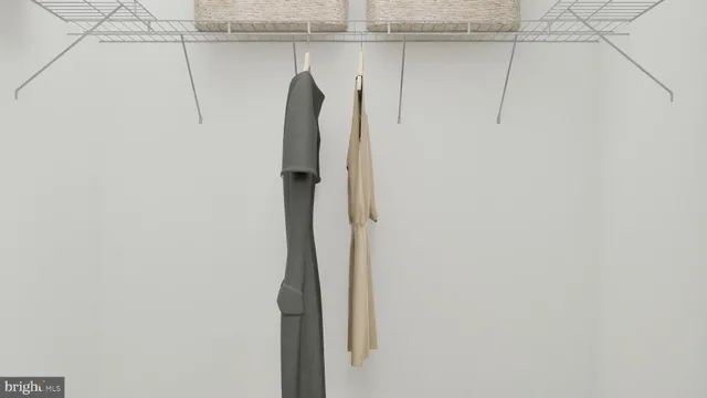 a view of a walk in closet