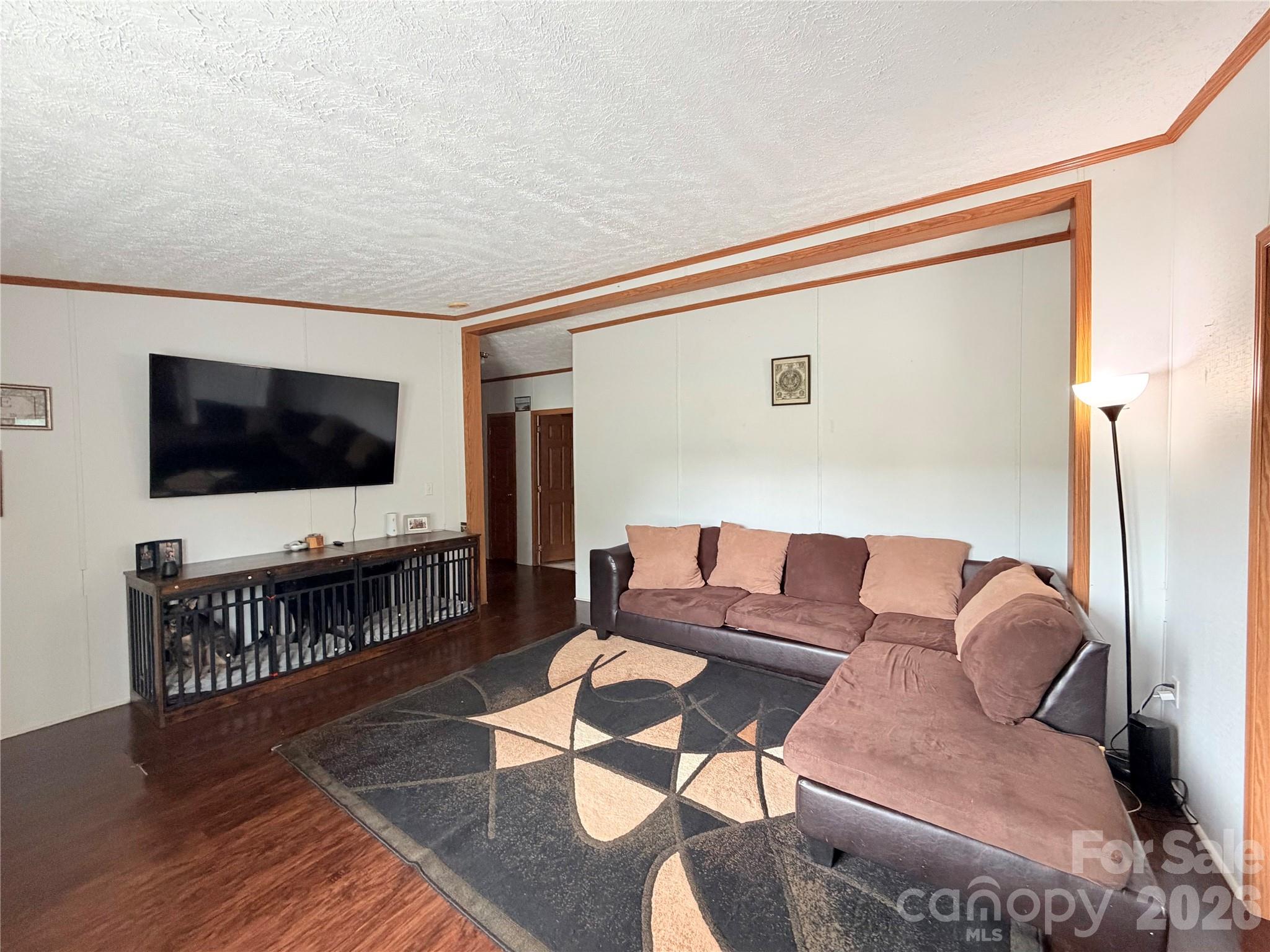 219 John E Randall Road Shelby, NC 28152 - Photo 3 of 21 a living room with furniture and a flat screen tv