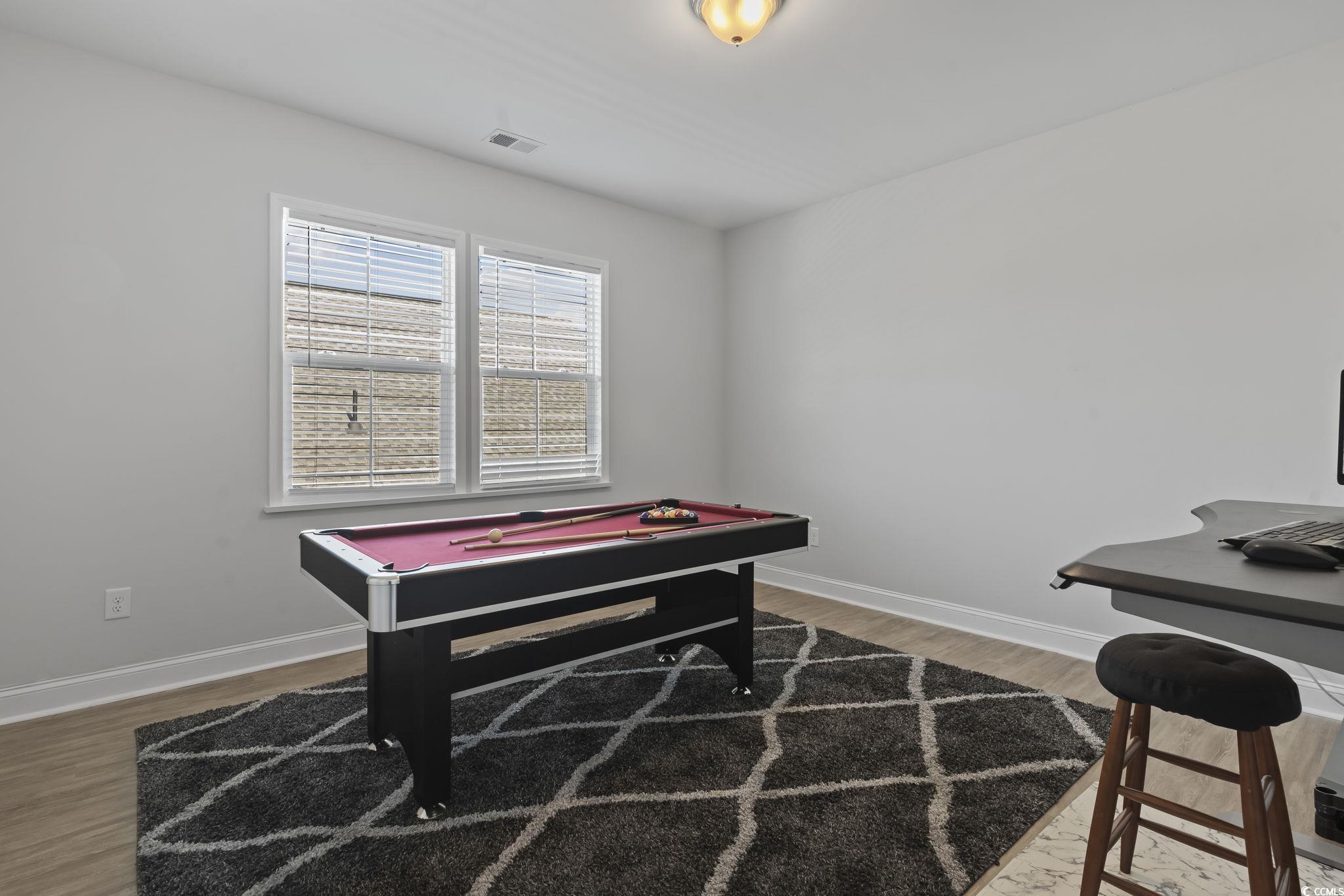 256 Yellow Rail Street Murrells Inlet, SC 29576 - Photo 30 of 40 Rec room featuring wood-type flooring and pool tab