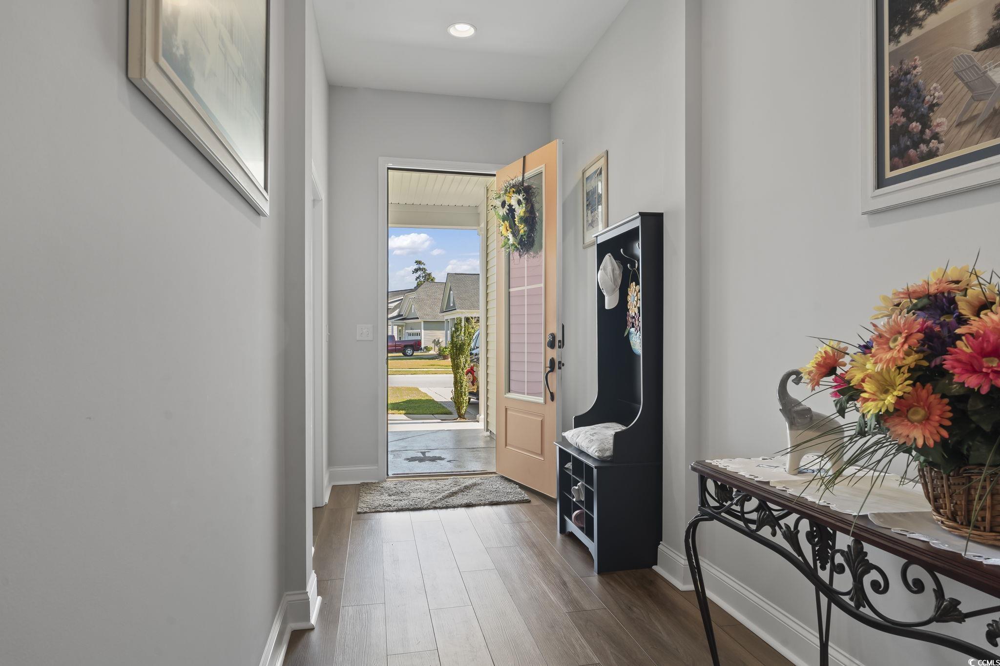 256 Yellow Rail Street Murrells Inlet, SC 29576 - Photo 5 of 40 Foyer featuring dark hardwood / wood-style floors