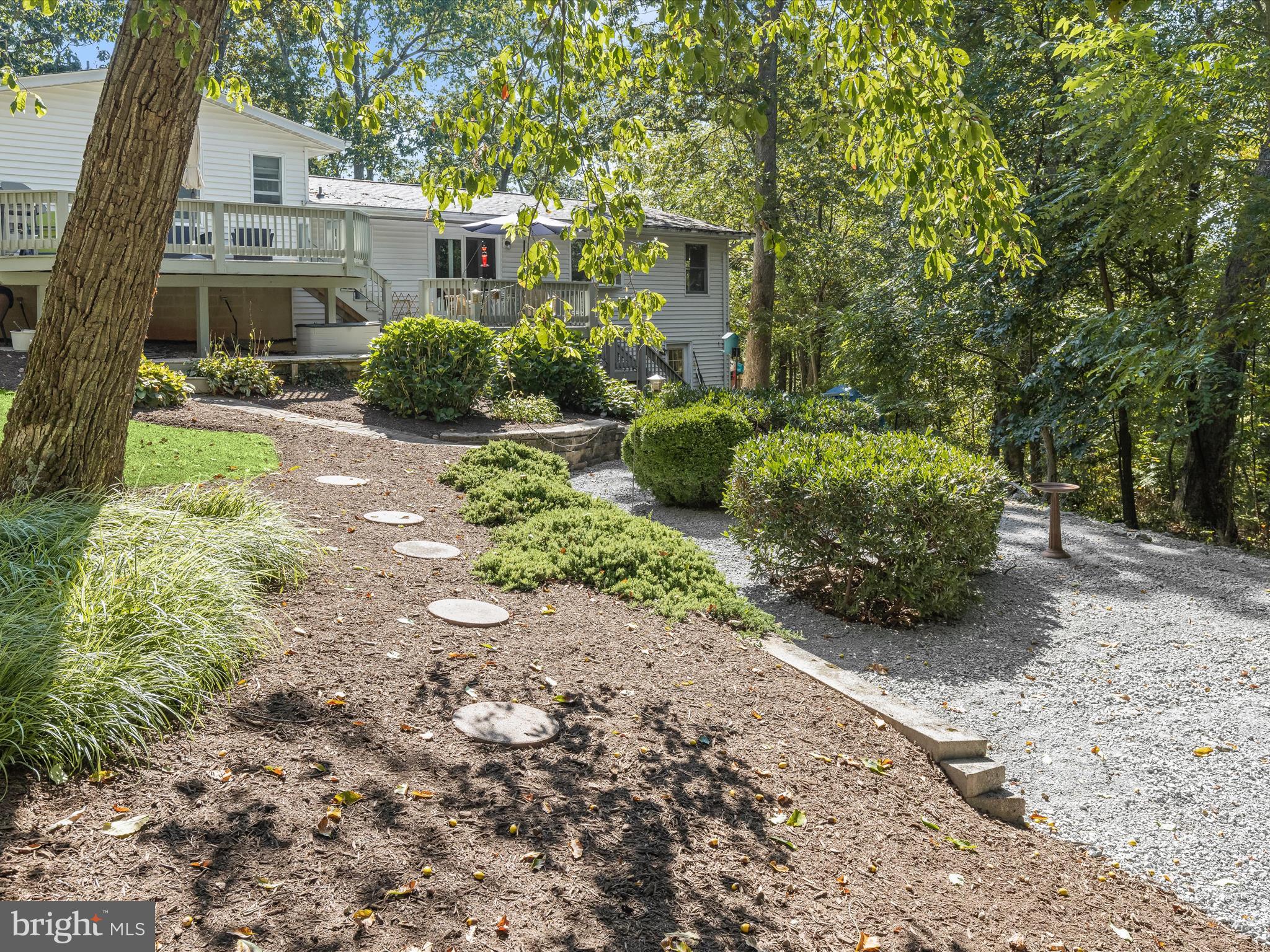 4950 Fleming Road Mount Airy, MD 21771 - Photo 52 of 64 a view of backyard with large trees and plants