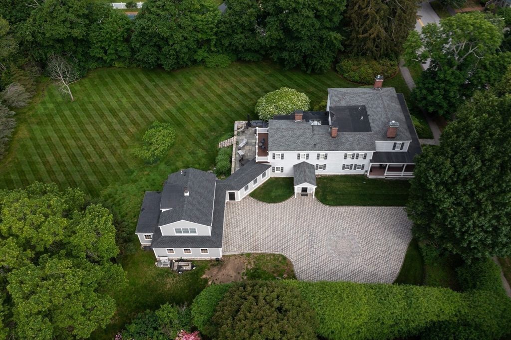 53 Salem Street Andover, MA 01810 - Photo 40 of 41 an aerial view of a house with garden space and street view