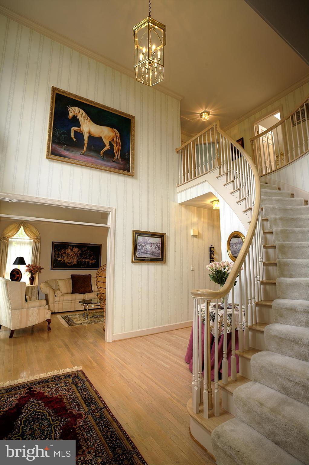 8154 Ridge Creek Way Springfield, VA 22153 - Photo 5 of 30 Dramatic 2 story foyer with curved staircase