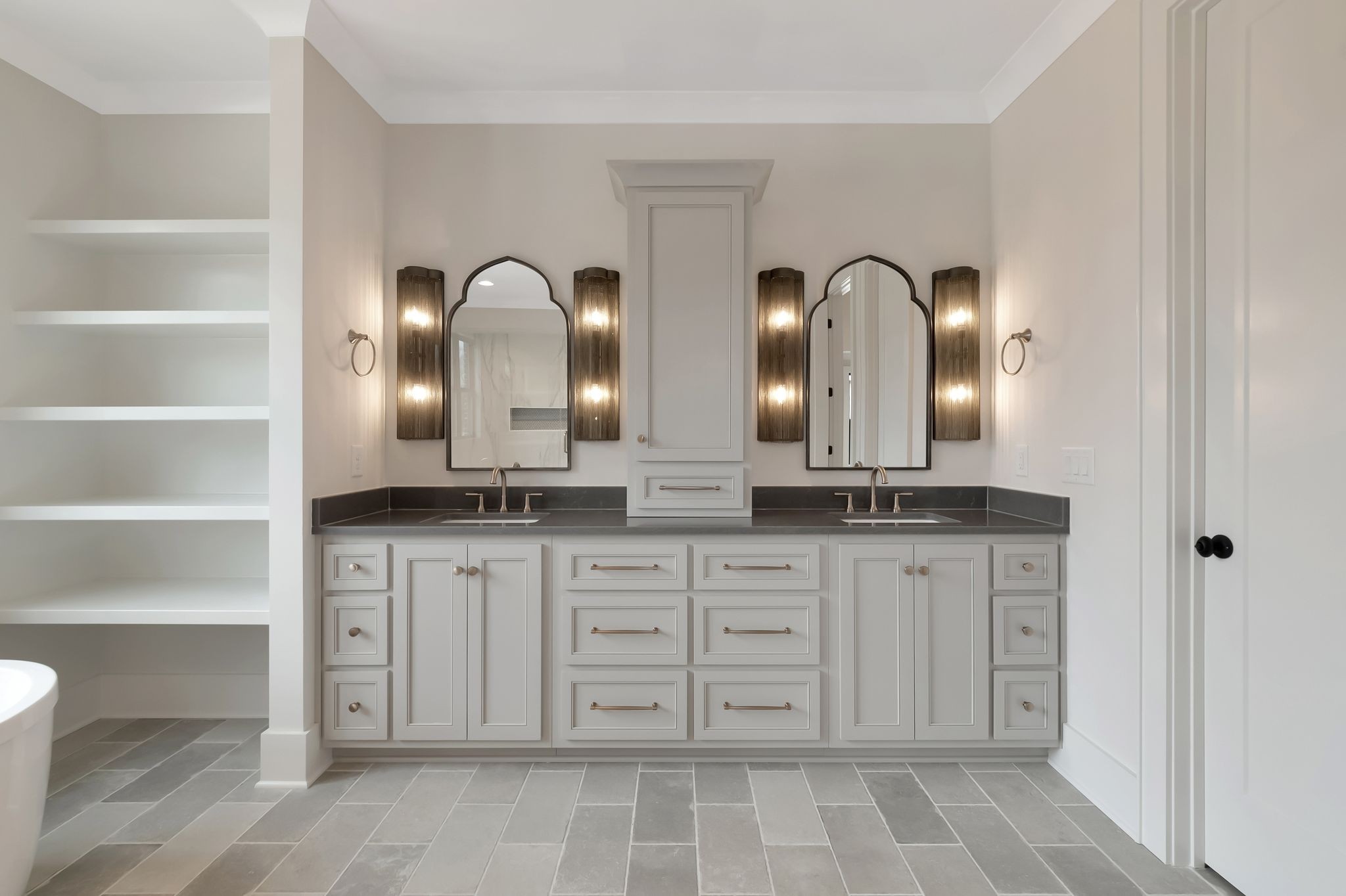 1072 Poplar Hill Road Lebanon, TN 37090 - Photo 25 of 49 a bathroom with a double vanity sink and a mirror
