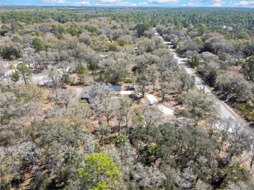 11929 West Cornflower Drive Crystal River, FL 34428 - Photo 49 of 50 an aerial view of house with yard and mountain view in back