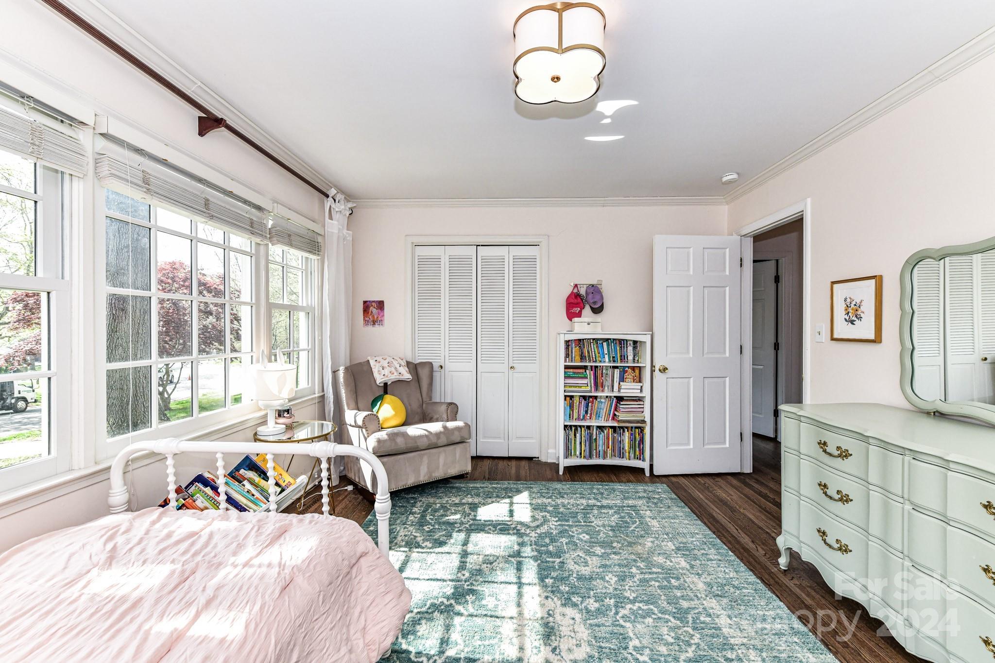 3026 Rustic Lane Charlotte, NC 28210 - Photo 26 of 39 a bedroom with furniture and a large window