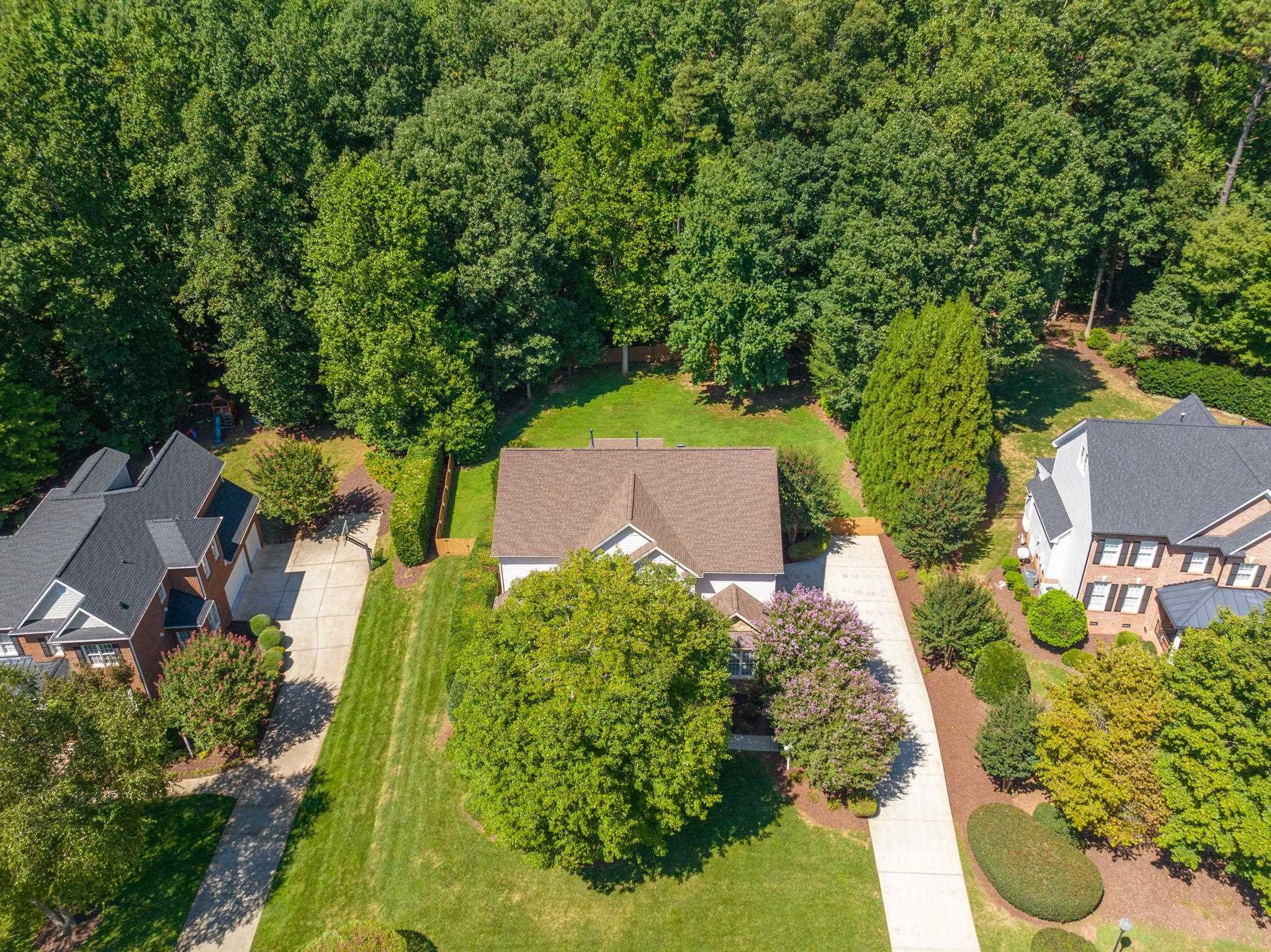 3720 Grandbridge Drive Apex, NC 27539 - Photo 74 of 81 an aerial view of a house with yard swimming pool and outdoor seating
