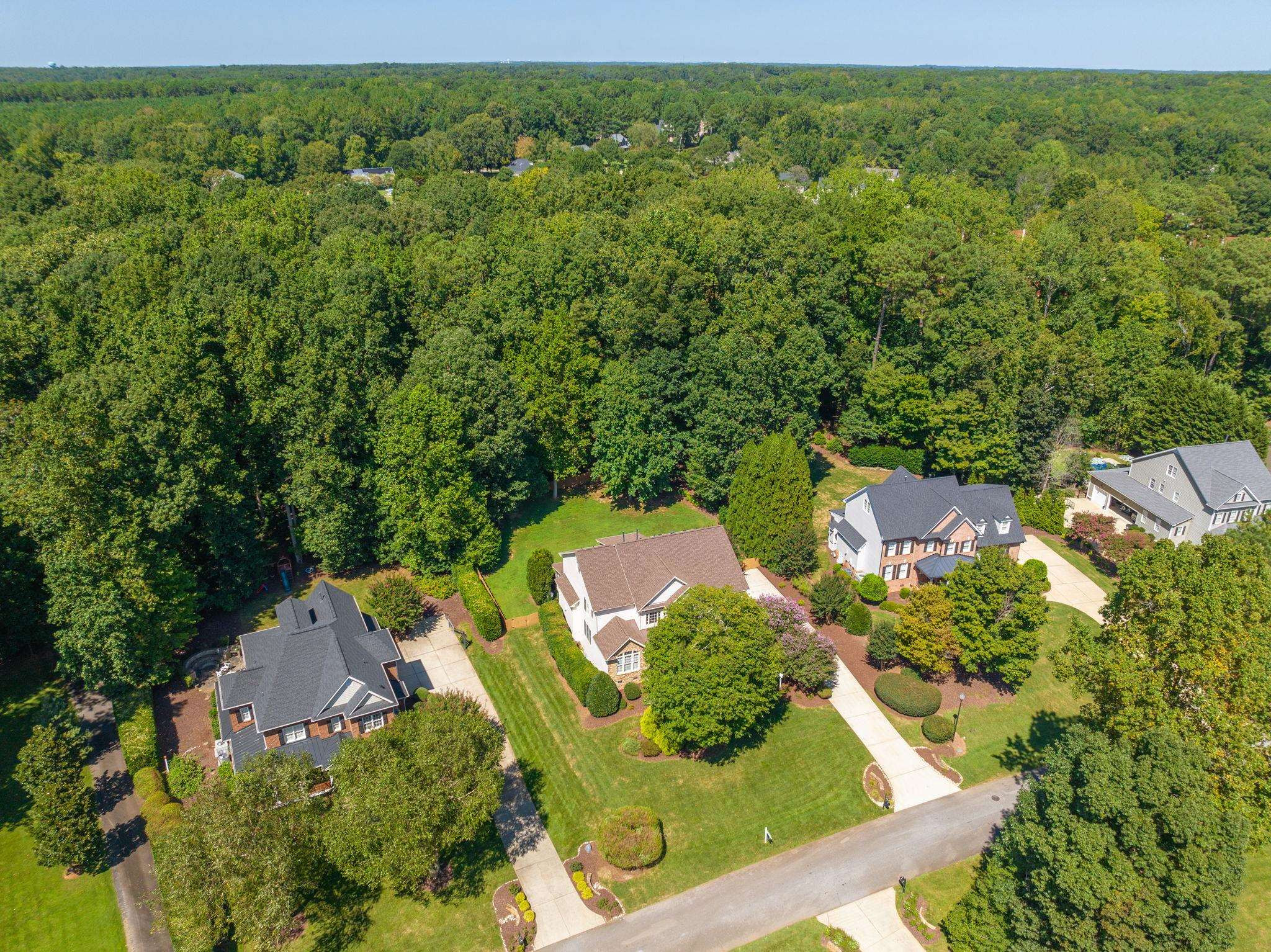 3720 Grandbridge Drive Apex, NC 27539 - Photo 76 of 81 an aerial view of a house with a yard