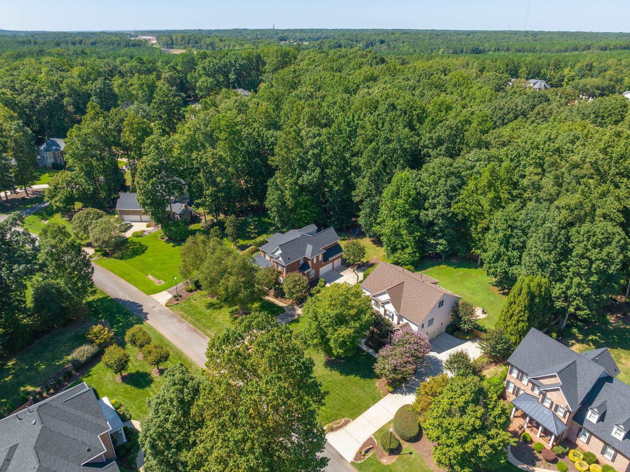 3720 Grandbridge Drive Apex, NC 27539 - Photo 77 of 81 an aerial view of a house with a yard
