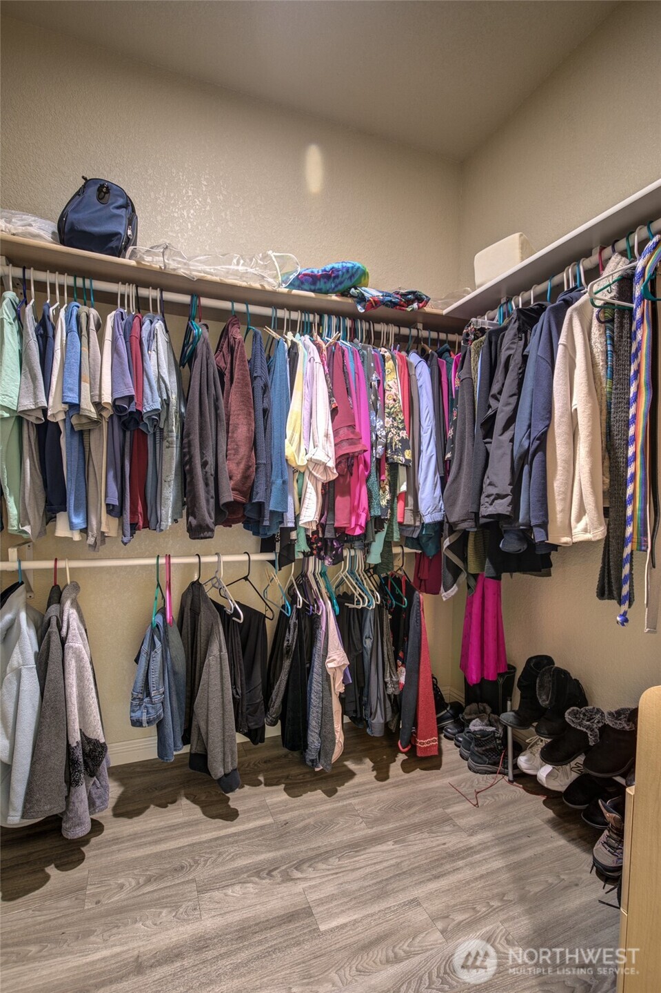 2695 State Route 109 Copalis Beach, WA 98535 - Photo 23 of 40 a view of walk in closet with clothes and shoes