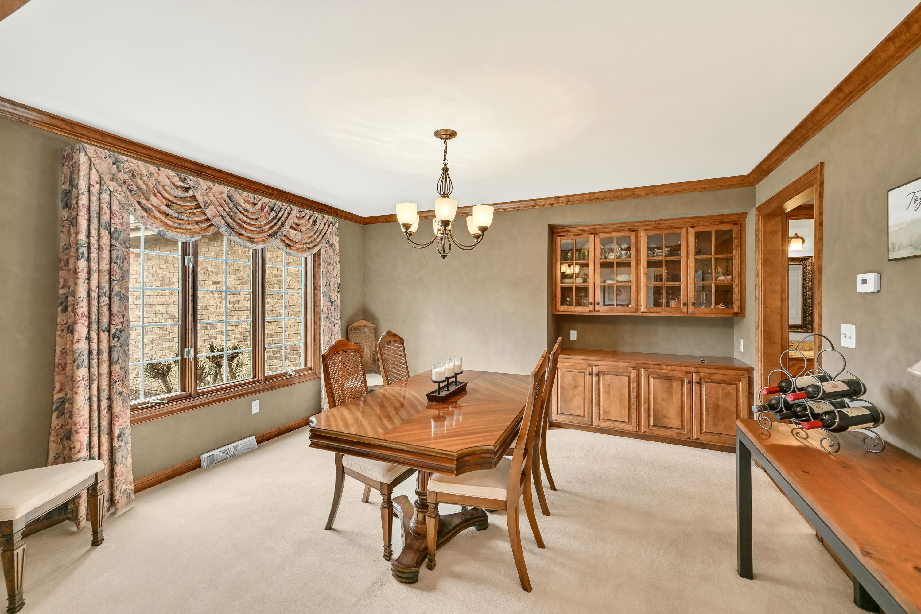 17700 Parish Drive Brookfield, WI 53045 - Photo 4 of 42 Dining Room with Built-ins