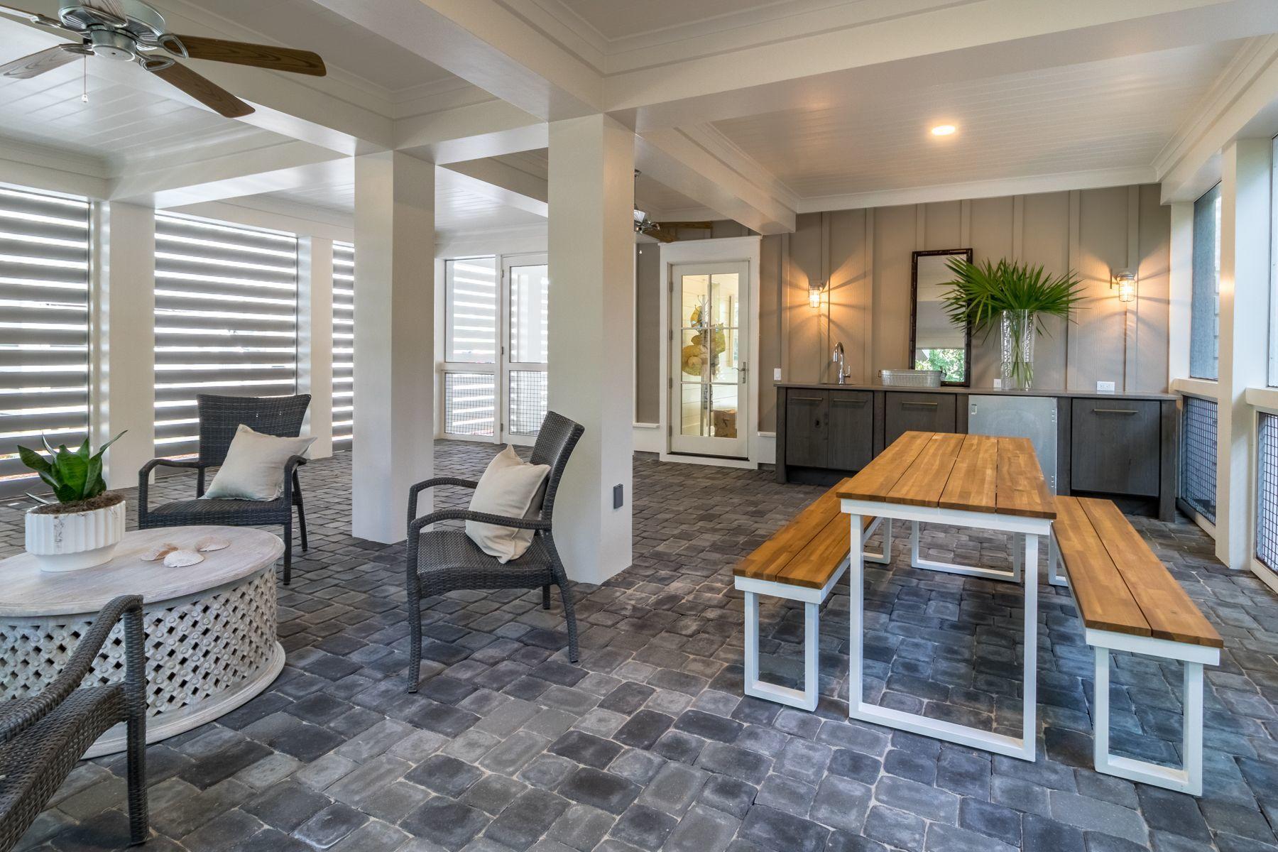 8 Garfield Street Santa Rosa Beach, FL 32459 - Photo 25 of 35 a living room with furniture a dining table and large windows