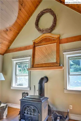 a living room with a window