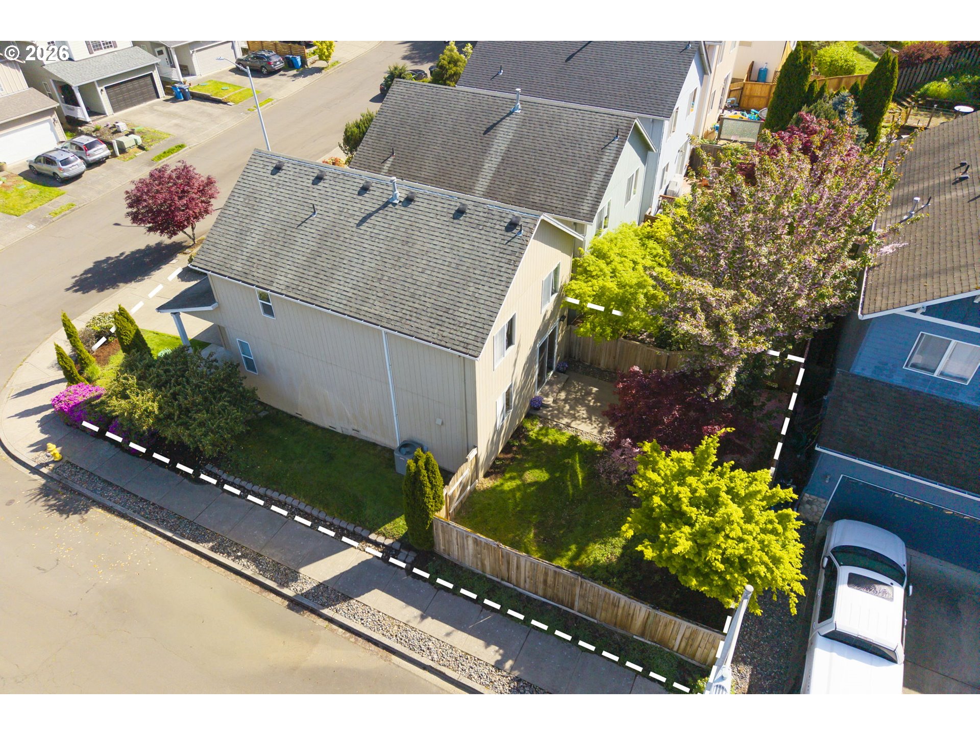 3418 Northwest 30th Circle Camas, WA 98607 - Photo 30 of 43 aerial view of a yard with outdoor seating