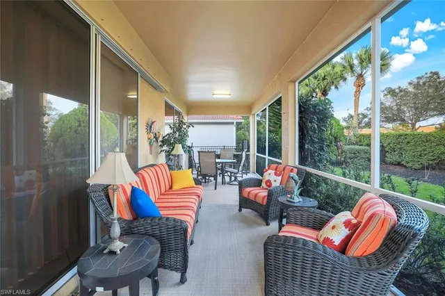 a outdoor living space with patio furniture