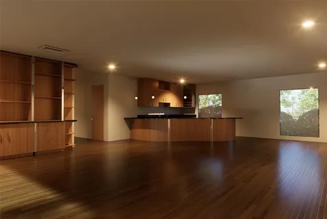 a big yard with large trees and a big yard