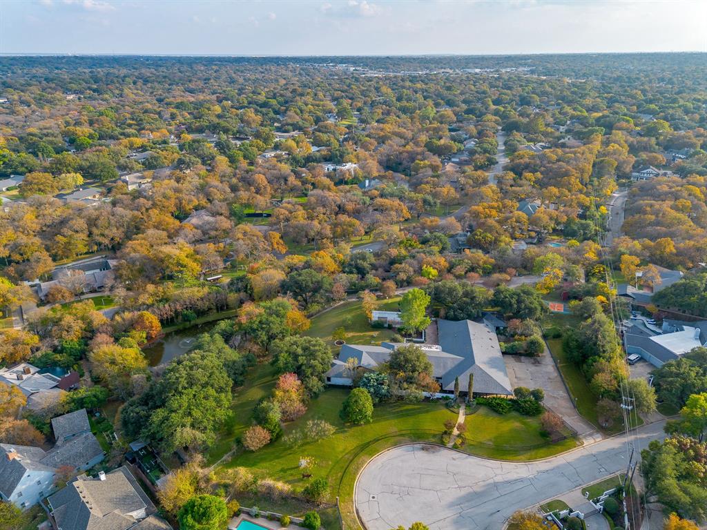 4301 Briarhaven Road Fort Worth, TX 76109 - Photo 35 of 40 an aerial view of residential house with outdoor space and trees all around