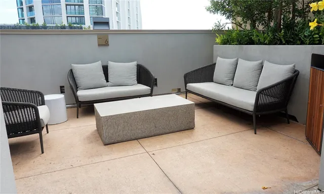 a view of a building with a window and door