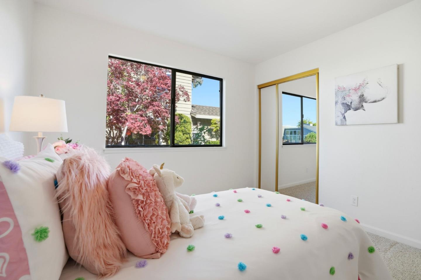 1190 Flying Fish Street Foster City, CA 94404 - Photo 34 of 45 a bedroom with a bed and a painting on the wall