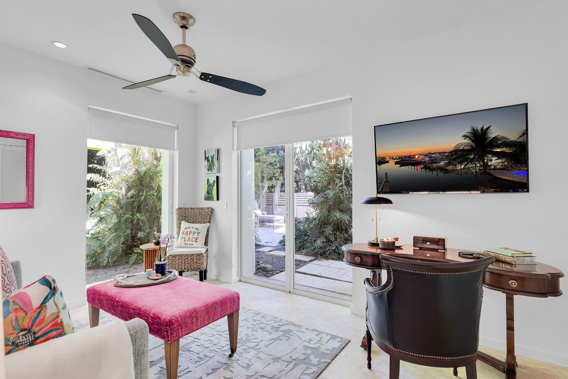 1501 Georgia Street Key West, FL 33040 - Photo 36 of 50 a living room with furniture and a flat screen tv