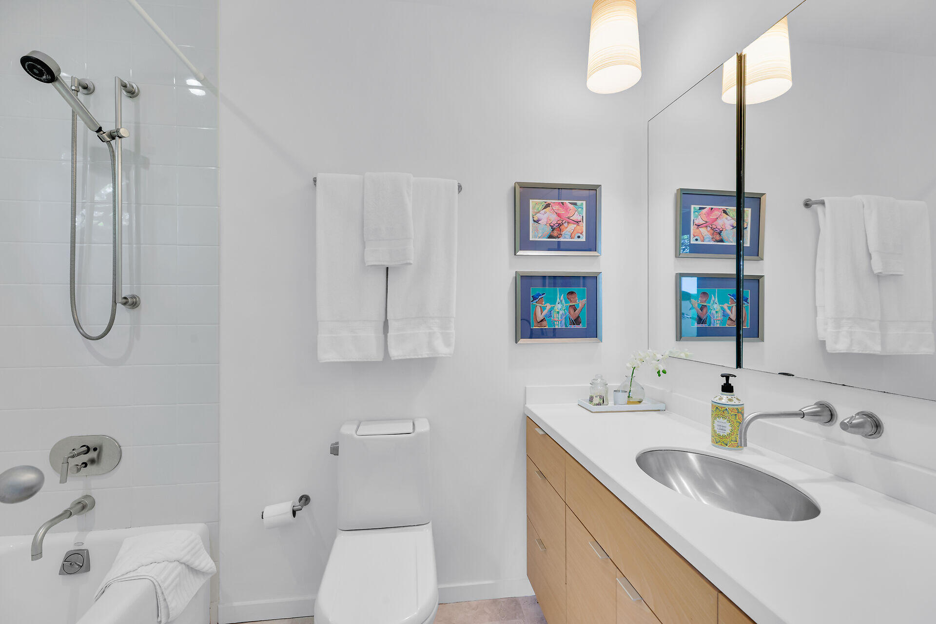 1501 Georgia Street Key West, FL 33040 - Photo 45 of 50 a bathroom with a sink a toilet and shower