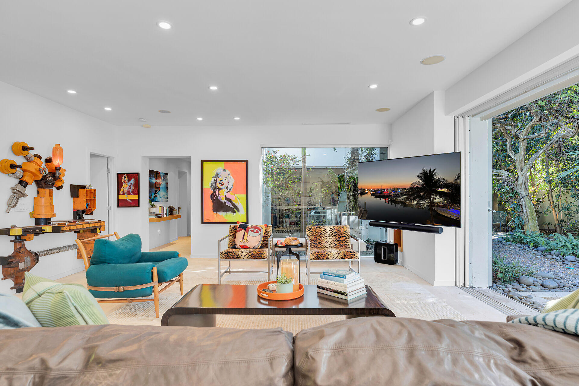 1501 Georgia Street Key West, FL 33040 - Photo 7 of 50 a living room with furniture and a flat screen tv