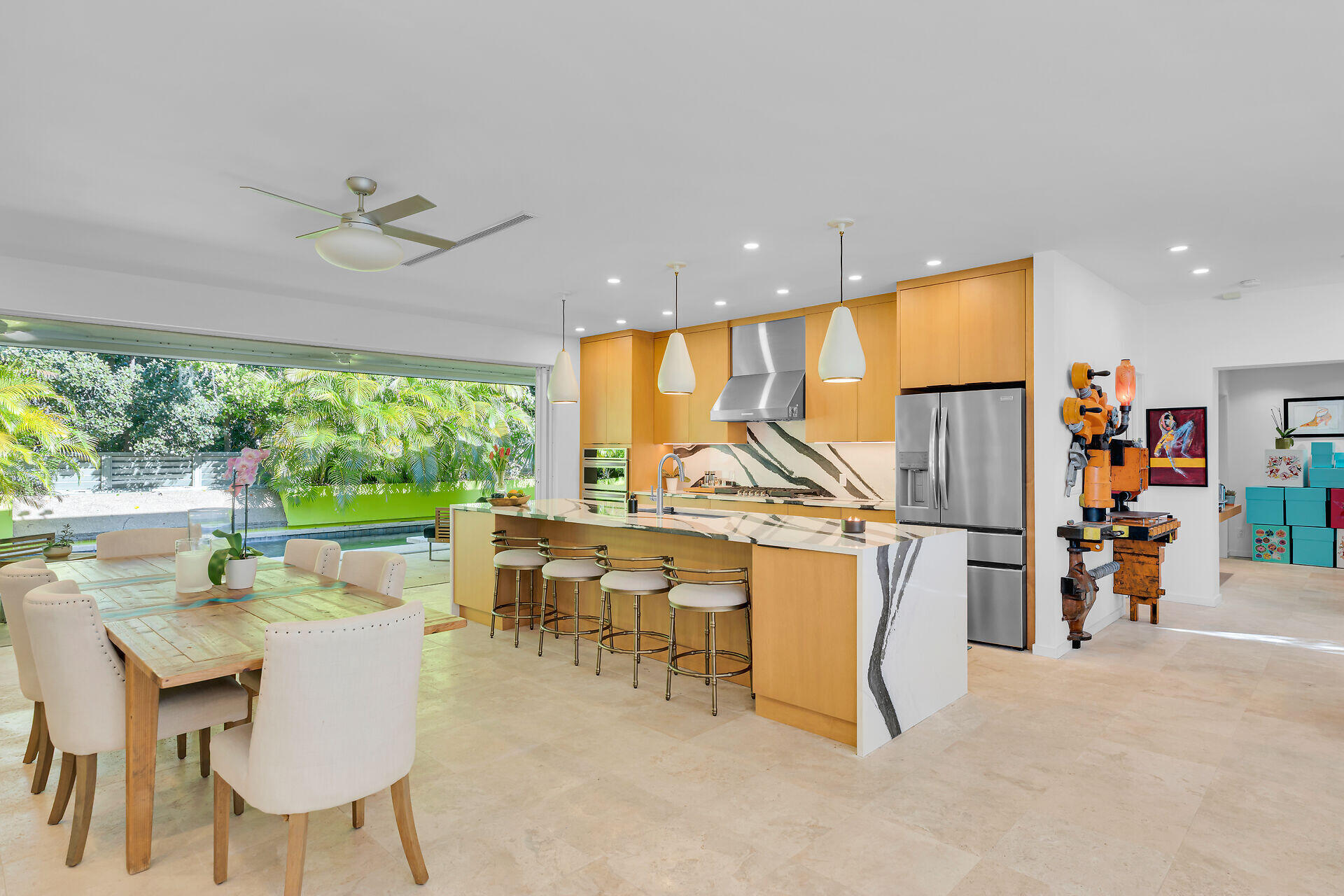 1501 Georgia Street Key West, FL 33040 - Photo 10 of 50 a view of a dining room with furniture window and outside view