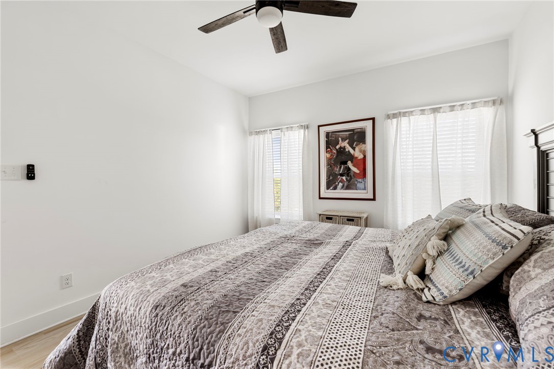 77 Jenkins Church Road Cumberland, VA 23040 - Photo 36 of 46 a bedroom with a bed and wooden floor