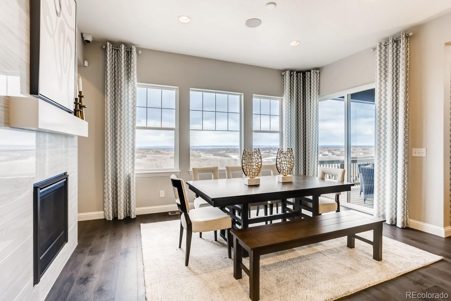 3008 Blithe Point Castle Rock, CO 80108 - Photo 6 of 29 a view of a livingroom with furniture and a fireplace