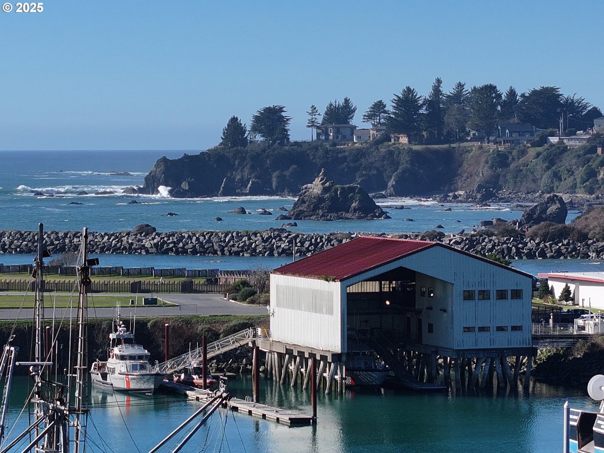 16151 Lower Harbor Road Brookings, OR 97415 - Photo 2 of 43 an aerial view of house with yard swimming pool and outdoor seating