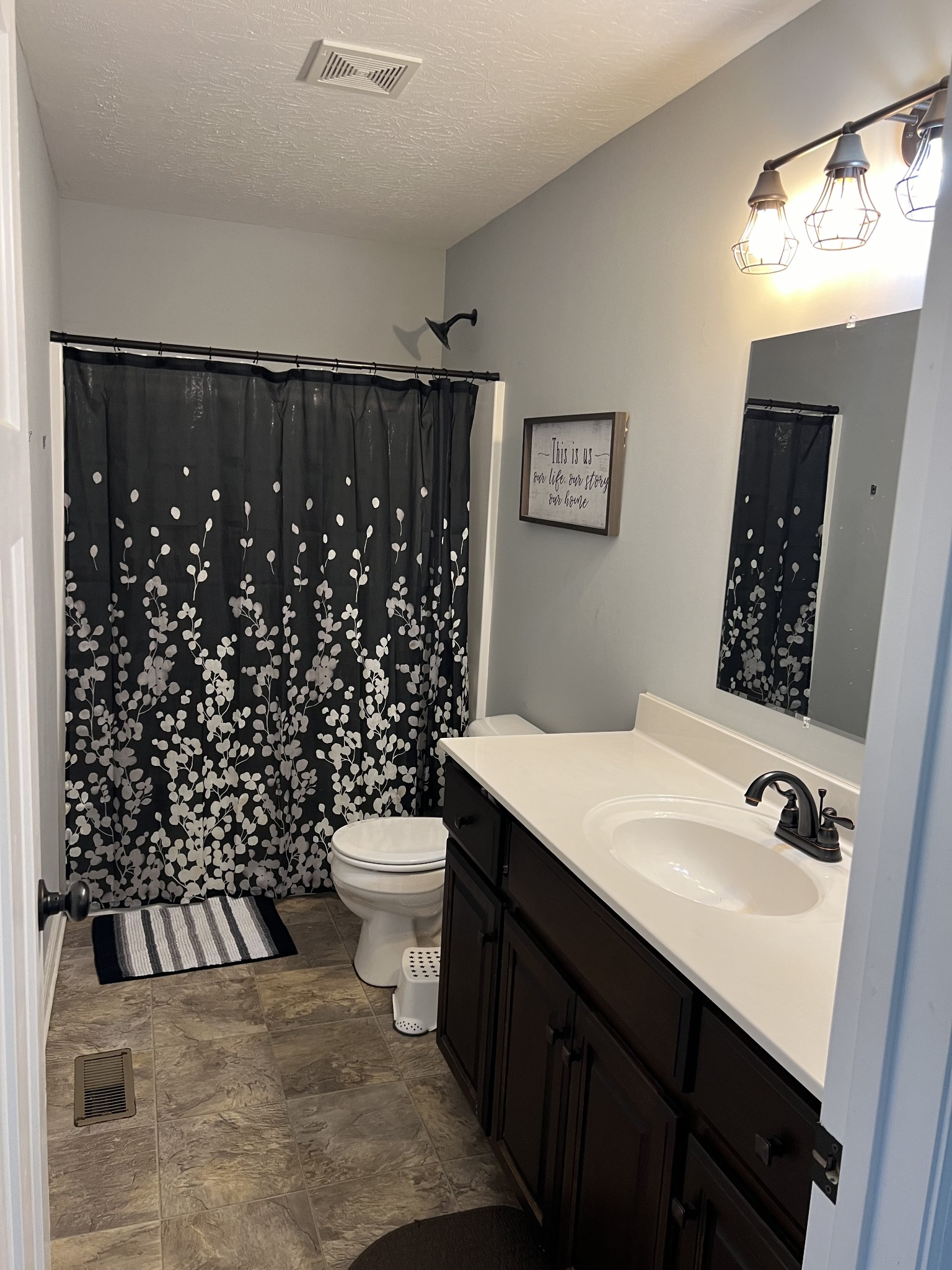 1288 Mt Olive Road Westmoreland, TN 37186 - Photo 13 of 16 a bathroom with a sink a toilet a mirror and shower