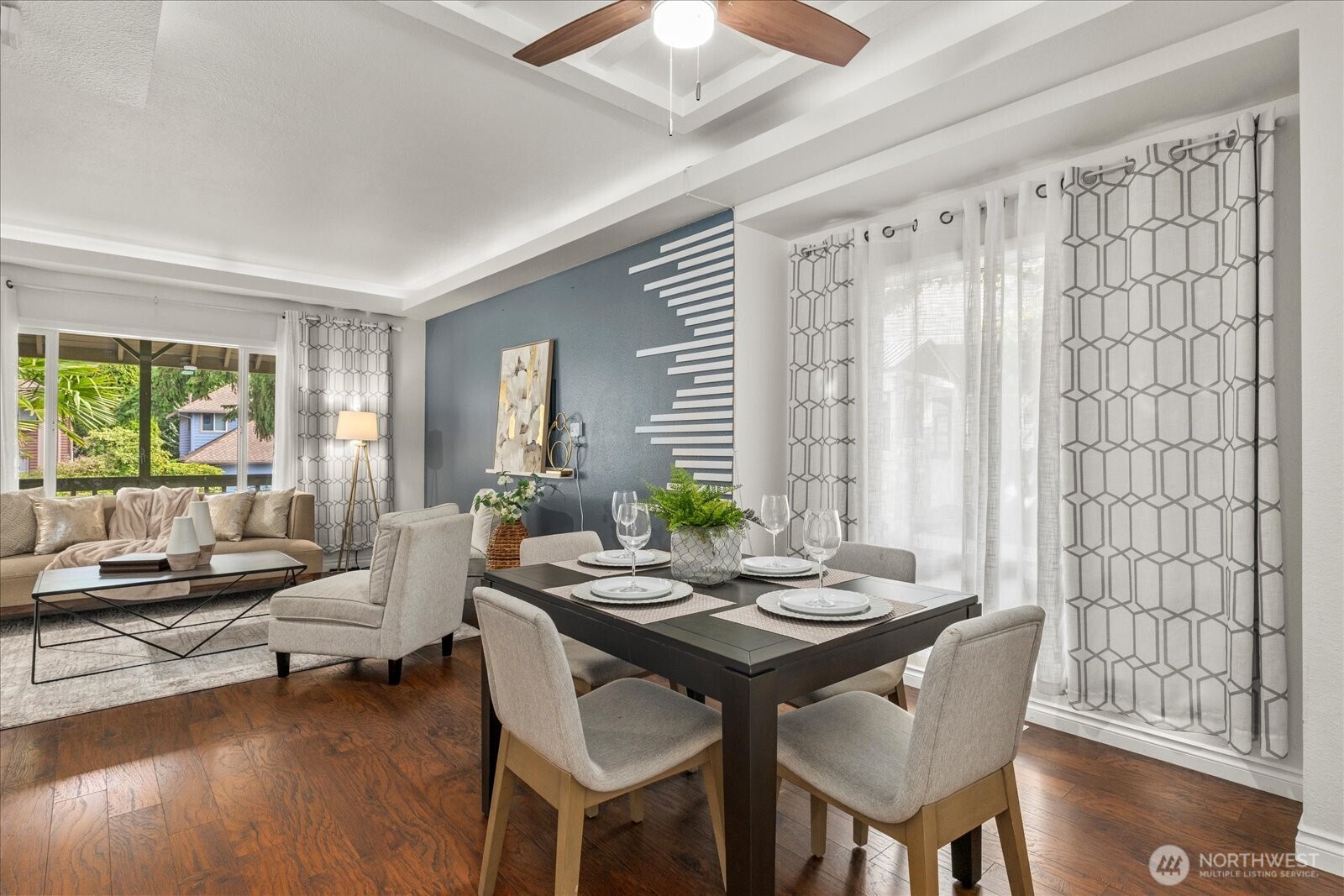 1027 Southwest 352nd Street Federal Way, WA 98023 - Photo 6 of 33 a living room with furniture and wooden floor