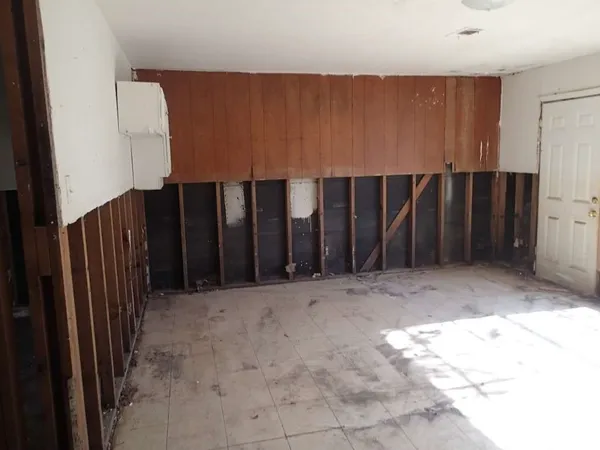 a view of wooden fence