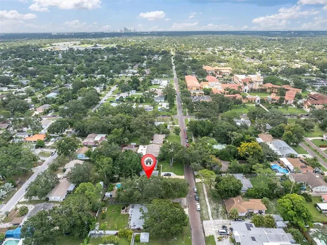 a view of city and mountain